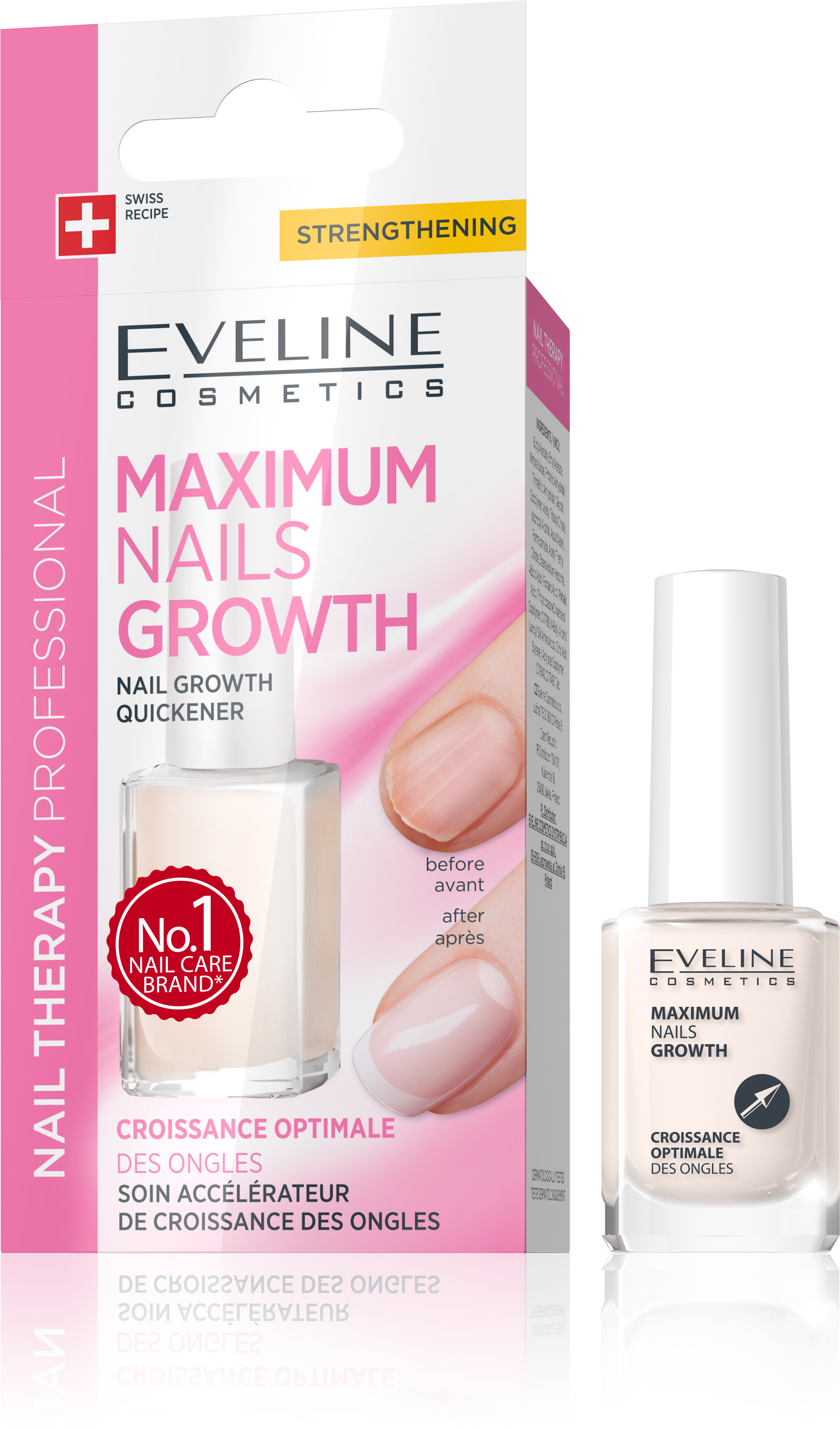 Eveline lak na nechty pre maximálny rast 12 ML