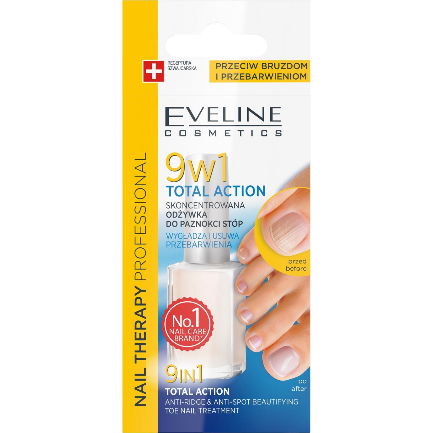 Eveline TOTAL ACTION 9v1 nechtová výživa proti ryhám a zafarbeniu 12 ML