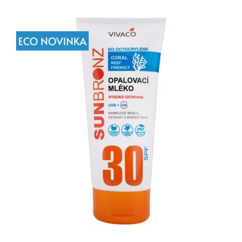 Vivaco SUN BRONZ Coral Friendly Opaľovacie MLIEKO SPF30 bez octocrylenu 200 ml