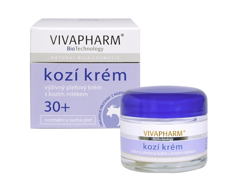 Vivapharm Kozí výživný pleťový krém 30+ 50 ml