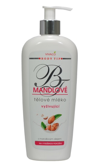 Vivaco Mandľové telové mlieko Natural 400 ml